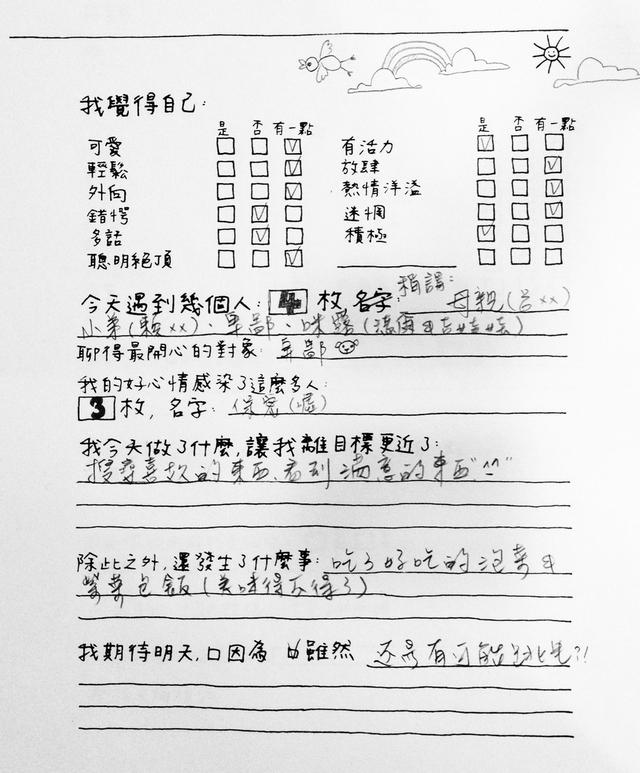 記錄你的每一天：不論好心情、壞心情，都是美好的一天